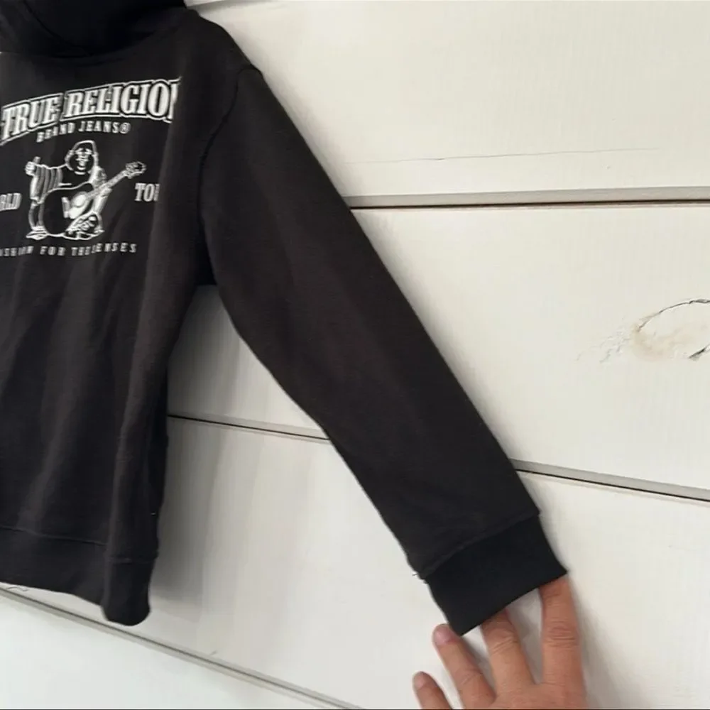True Religion Horseshoe Zip Hoodie Black Size 6